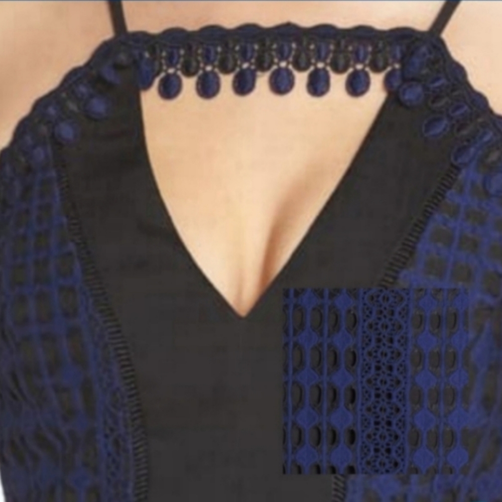 Lace Halter Midi Dress - Picture 8 of 12